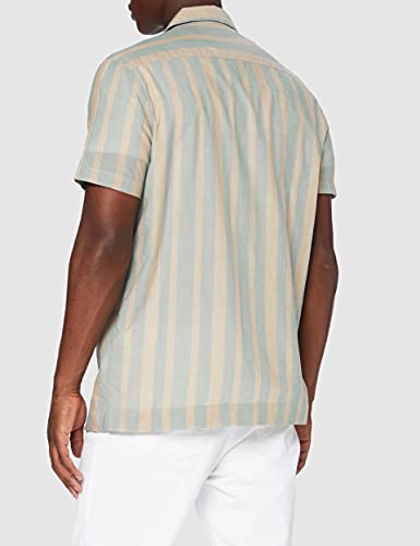 Find. Camicia in Cotone a Manica Corta Uomo, Verde...