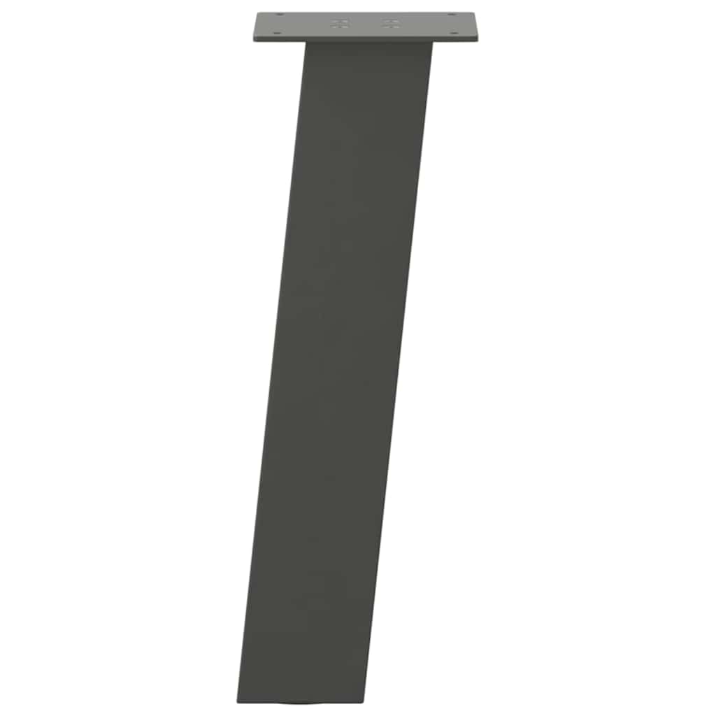 Gambe per tavolino, 4 pezzi, 30 cm in acciaio, antracite