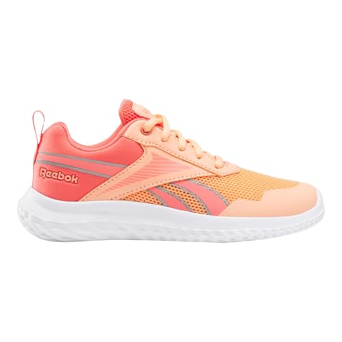 Reebok Girl's Rush Runner 5 Sneaker, Sunkissedorange Sunsetcoral Ftwrwhite, 1 UK