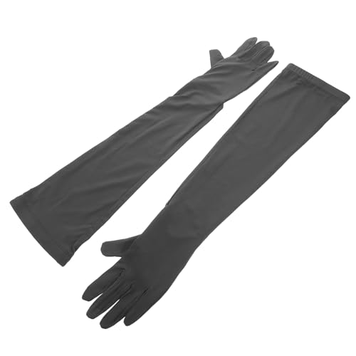 GALPADA Mangas de Protección Solar para Mujer 1 Par, Mangas Largas de Seda Helada de Nailon Transpirables y Refrescantes, Protección UV para Ciclismo, Deportes y Actividades al Aire