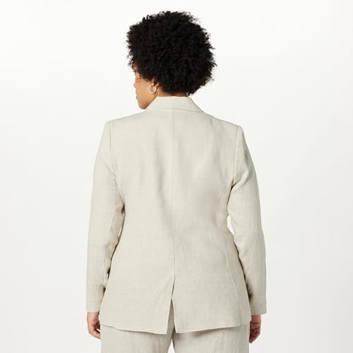 image for The Drop Women's Blake Long Blazer, Natural Linen, S, Small