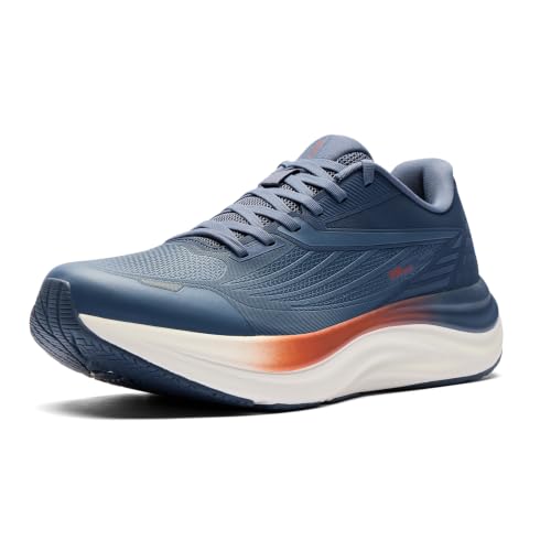 K-Swiss Men's Shadx Leather Running & Walking Shoes | Weather-Ready Protection, 40mm Heel Stack, 155 SA Shock Absorption, Easy-Clean Upper, Durable Rubber Outsole, All-Day Comfort