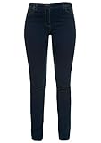 Schrittlänge: ca 82 cm GINA LAURA Damen bis 50, 5-Pocket-Jeans Julia, Shaping-Effekt, Straight Leg, elastischer Bund, Stretch-Denim, darkblue 48 100220 93-48