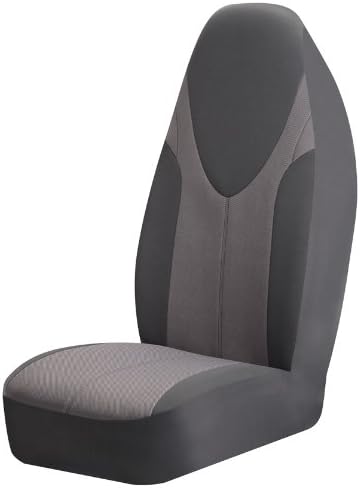 Braxton Universal Bucket Seat Cover, Grey - Pack of 2