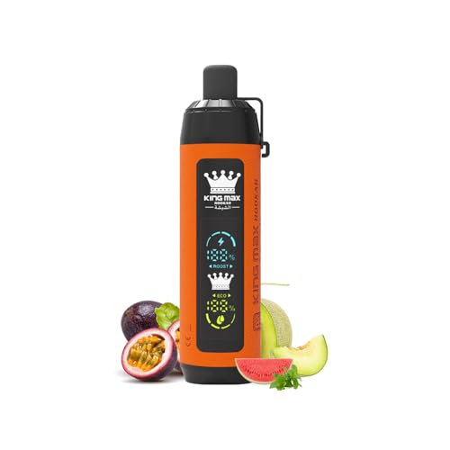 電子タバコ 使い捨て King Max Hookah ディスポーザブル電子たばこ 15000回吸引 22ml 大容量リキッド コンパクト 持ち運び便利 VAPE Type-C充電対応 禁煙サポート 人気フレーバー 爆煙 タールなし ニコチンゼロ (ラブ66