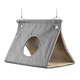 Tente à oiseaux – Cabane pour perroquet | Tente suspendue pour hamac, maison chaude avec crochets, cachette respirante pour perroquets gris du Gabon, perruches, perroquets pivoines