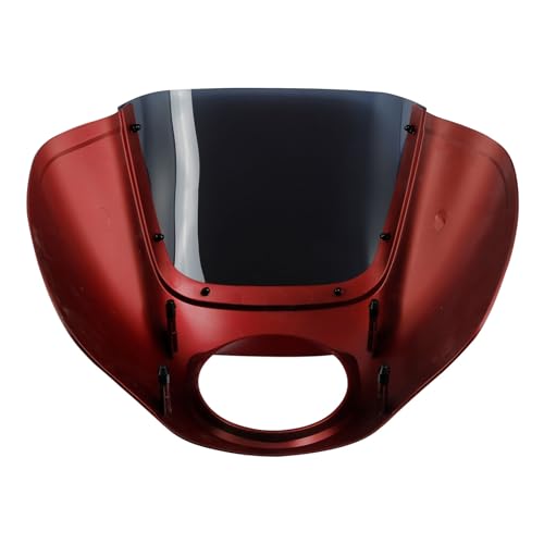 Image of Front Headlight Quarter Fairing Windshield Fit For Harley Softail Low Rider FXLR S FXLRS 2018-2025 Street Bob FXBB FXBBS 2018-2025 Softail Standard FXST 2020-2024 Wicked Red Denim