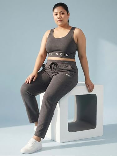 Image of BLINKIN Ankle Length Plus Size Cotton Track Pant for Woman | Ultimate Summer Lowers & Pajama for Women Pack of 2 (combo-plus-86)