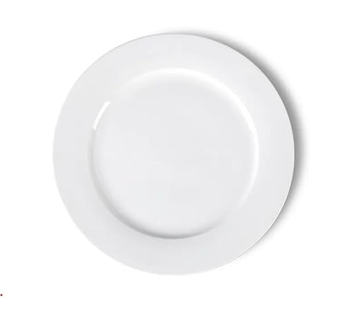 Zuvo Dinner Plates Set of 6-10.5 Inches White Porcelain Large Dinner Plates - Dishwasher and Microwave Safe Rim Shape Plates Set Zuvo Dinner Plates Set of 6-10.5 Inches White Porcelain Large Dinner Plates - Dishwasher and Microwave Safe Rim Shape Plates Set
