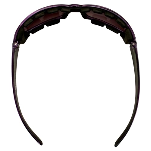 Chix Rally Padded Motorcycle Sunglasses Translucent Purple Frames Gradient Smoke Lens4