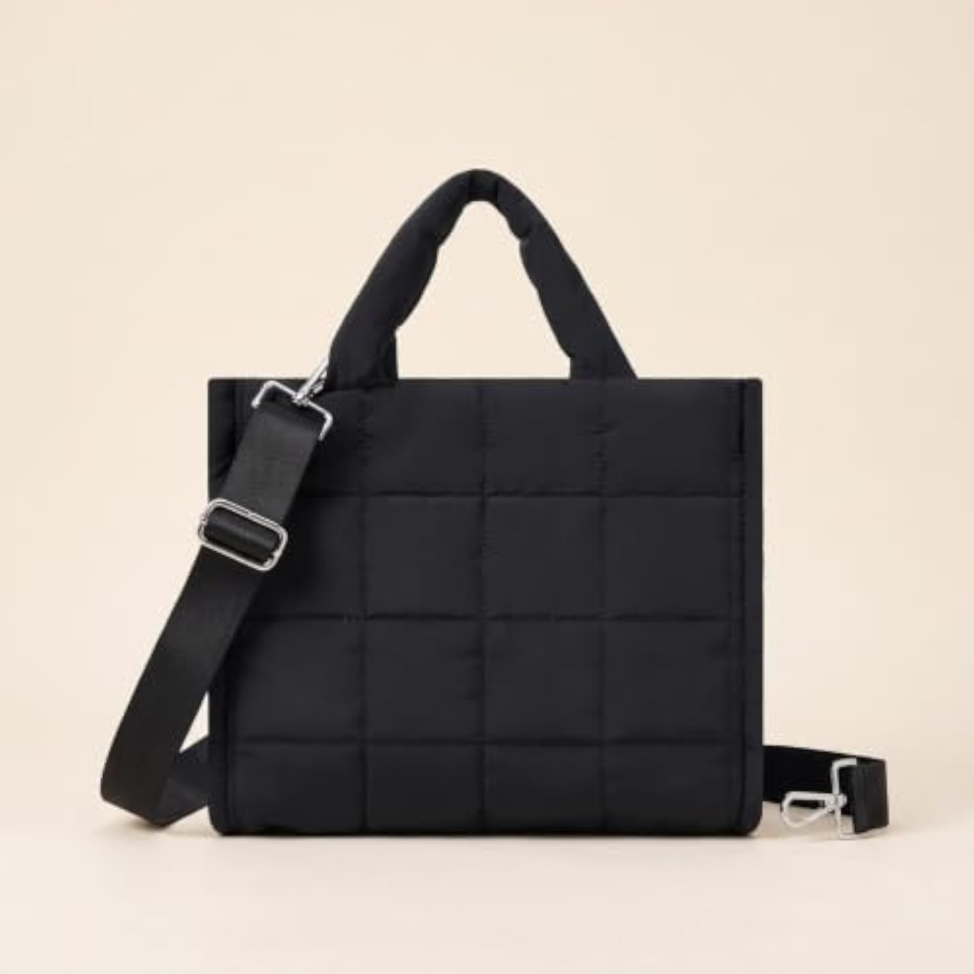 Puffer Tote Bag Waterproof Quilted Tote Bag for Journeyers