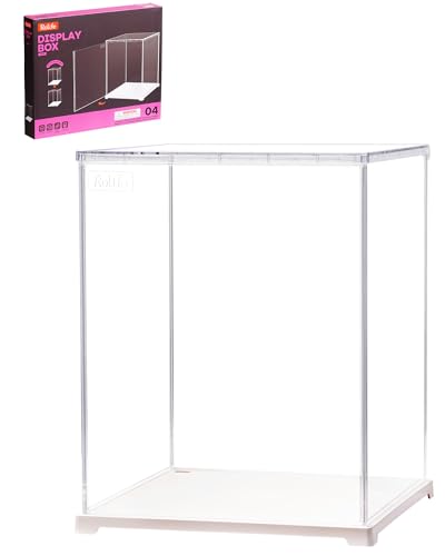 Rolife Acrylic Display Case Clear Dust Proof Cover Suitable for Book Nook/Action Figures/3D Puzzles/DIY Miniature House Kit (9x9x11.49inch)