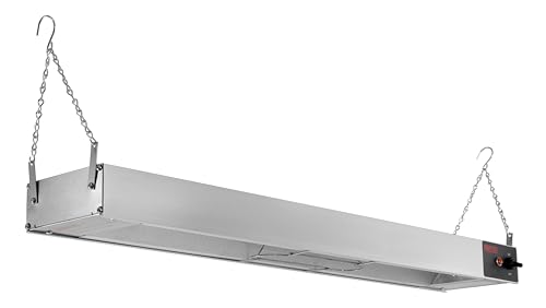Kratos 28W-207 Commercial Electric Strip Warmer, 36" Long, Hardwired, 120V, 850 Watts. Overhead Food Strip Heater