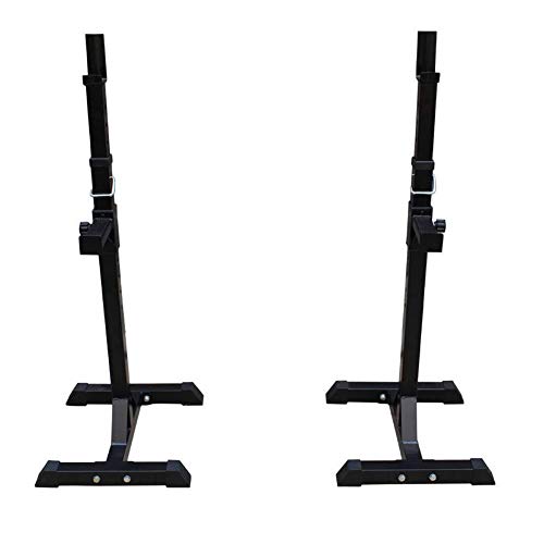 Soporte ajustable para sentadillas con multiposición – Banco de pesas para fitness en casa, banco de prensa sin barra con pies de goma