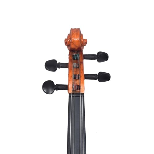 Image of Velvet Strings | 4 /4 Violin With Bow, Rosin, Hard Case V001, for Beginners, Kids and Semi Professionals (Light Brown)