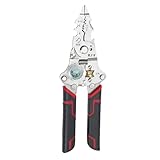 RichVibe Pelacables plegable y alicates de crimpado para electricistas, para agarre TPR