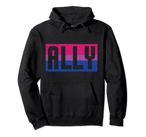 Ally Bisexual Color Flag Cute Bi Pride LGBTQ Men Women Kids Sweat à Capuche