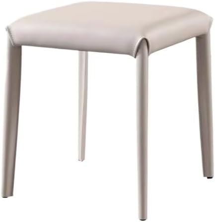 Office Chair Scandinavian Light Luxury Dining Chair Stackable Leather Chair Saddle Chair Backrest Chair Hotel Square Stool Chair Household Simple Creative Gaming Chair