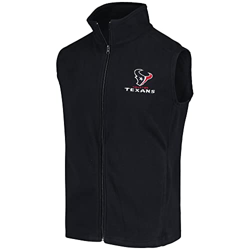 Image of dunbrooke Men's Black Minnesota Vikings Houston Fleece Full-Zip Vest