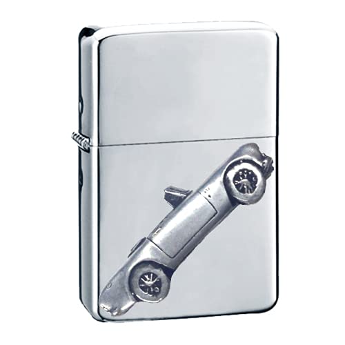 Briquet à essence Alpine MK2 avec motif effet étain, cadeau idéal