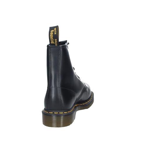 Image of Dr. Martens Unisex 1460 Smooth Leather 8 Eye Boot, Black, 5 Women /4 Men
