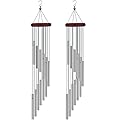 2 Pack Outside Sympathy Wind Chimes Clearance with 12 Aluminum Alloy Tubes and Hook, Memorial Gift Decoration for Home, Patio, Garden, Outdoor