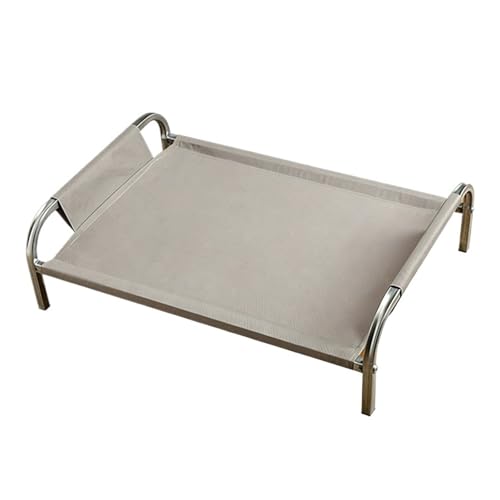 Genérico Montaje fácil Lavable Desmontable del colchón de los Perros la Cama elevada enfriamiento Animal doméstico Verano Las Camas for(Gray,70x49cm)