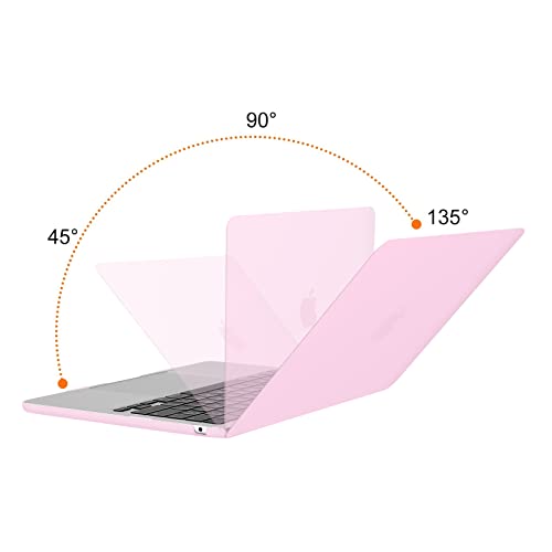 Image of MOSISO Compatible with MacBook Air 13 inch Case M5 2026 M4 2025 M3 M2 2024-2022 A3449 A3240 A3113 A2681, Scratches-Resistant Protective Hard Shell for MacBook Air 13.6 inch Case, Dusty Pink