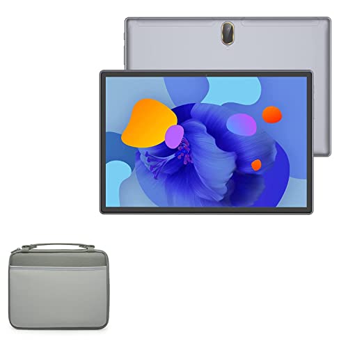 BoxWave Case Compatible with MAGCH Tablet M210 (10 in) - Hard Shell Briefcase, Slim Messenger Bag Briefcase Cover Side Pockets - Pewter