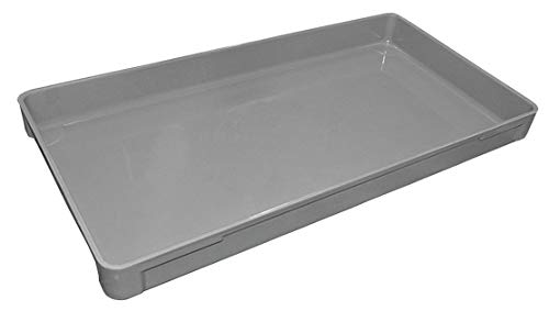 Stack Container, 18-3/4x11-7/8x1-3/4, Gray