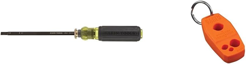 Klein Tools 32751 Screwdriver with Adjustable Length 4 to 8-Inch, 2 Phillips Tip & MAG2 Demagnetizer/Magnetizer for Screwdriver Bits and Tips, Makes Tools Magnetic with Powerful
