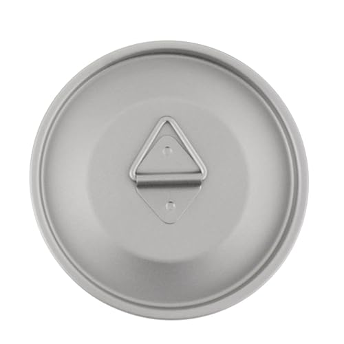 CAQYPVH Camping Pot Lid and Water Cup Cover with Loop for Hiking and BBQ, 76mm