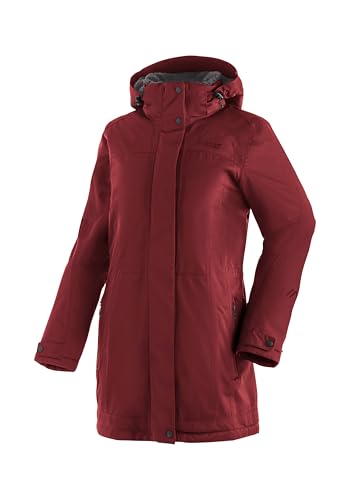 Maier Sports Lisa 2.1, Damen Outdoorjacke, Wasserdichter Outdoor-Mantel mit vielen Features, mTEX Wetterschutz und mTHERM für hohen Wärmerückhalt, PFC-frei, Rot, 42