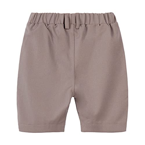 Image of Mud Kingdom Boys Suit 4 Piece Dress Shirt Vest Shorts Set with Bow Tie 2-8 Years