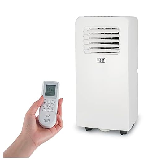 BLACK+DECKER 8,000 BTU Portable Air Conditioner with Remote Control, White