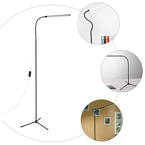 Lámpara de pie LED regulable Hemobllo flexo moderno de mesa con brazo flexible 5