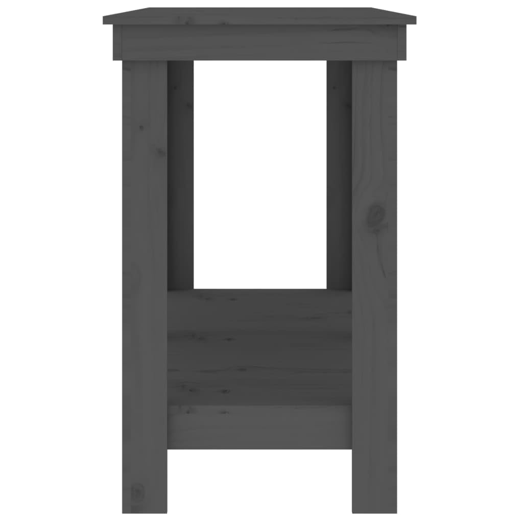 Genérico Banco de Trabajo de Madera Maciza de Pino Gris 140x50x80 cm,Bricolaje,Accesorios de Bricolaje,Organización y Almacenamiento de Herramientas,Mesas de Trabajo,822508