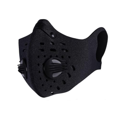 Máscara facial para polvo, máscara de polvo de carbono activado máscara de contaminación anti polen máscara de la mascarilla de escape de gas de escape Filtrado PM2.5 Máscara para correr el ciclismo