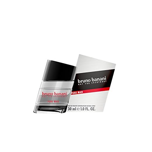bruno banani Pure Man – Eau de Toilette Natural Spray – Holzig-blumiges Herren Parfüm – 1er Pack (1 x 30ml)