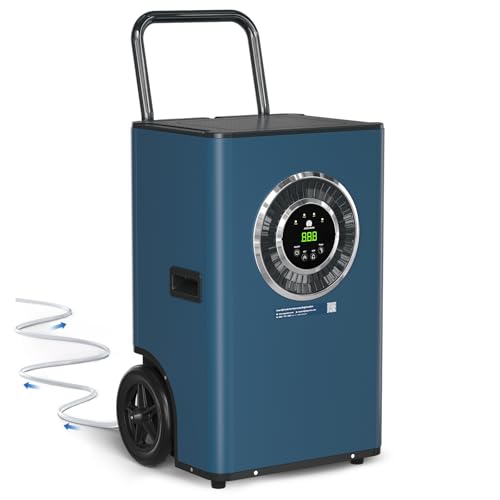 ARGENDON 170 Pints Commercial Home Dehumidifier with Pump for Basement up to 2100 sq.ft Drain Hose for Industrial Humidity Control, Water Damage Restoration, Basement, Garage, Whole House