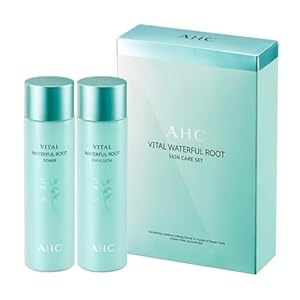 AHC Vital Waterful Root Skin Care Set (Toner 4.7 fl. oz + Emulsion 4.7 fl. oz)