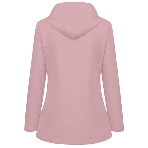 Girls Striped Hooded Windbreaker Comfy Lightweight Waterproof Raincoat Full Zip Button down Long Jacket Outdoor Hiking Coat4