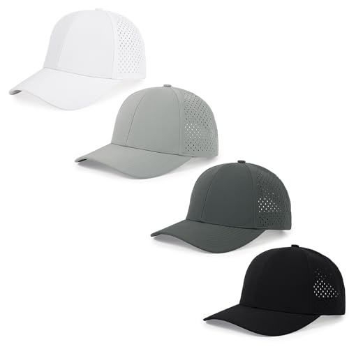 Image of Quick Dry Baseball Cap Curved Brim Mesh Snapback Hat for Men Women