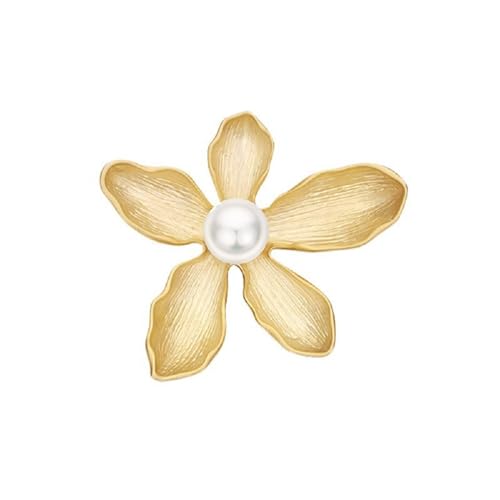 Image of Kaichen Petal Pearl Brooch, Jewelry Gift for Women, Girls, Ladies, Exquisite Packaging