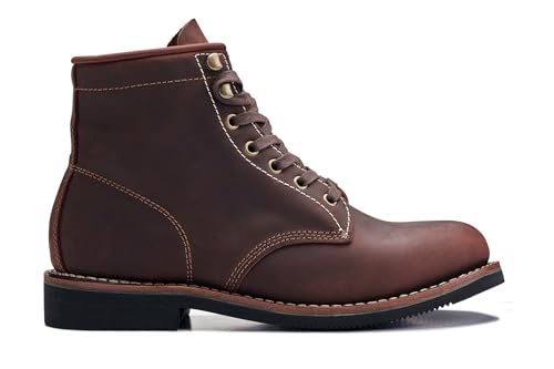 Golden Fox ‘Overlord’ Men’s 6-Inch Service Boot, Leather Welt, Premium Oiled Full Grain Leather, ASTM Rated2