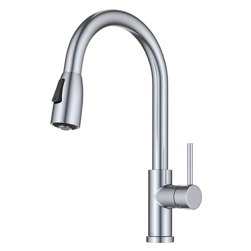 KRAUS Coda 2-Function Single Handle Pull Down Kitchen Faucet in Chrome, KPF-1626CH by Kraus - Used condition - US$119.05