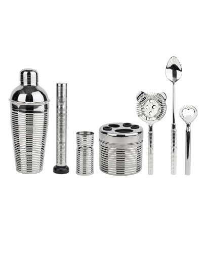 French Home 7-Piece Stainless-Steel Barware Set