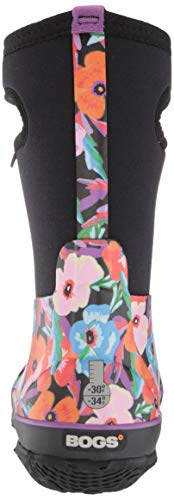 Image of BOGS Girl's Classic Water Pansies (Toddler /Little Kid /Big Kid) Black Multi 4 Big Kid M
