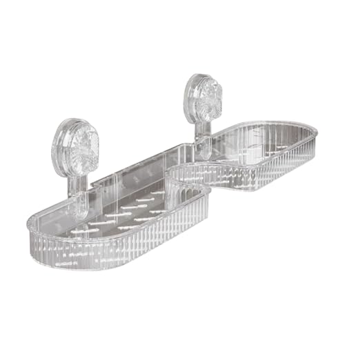 Organizador con ventosa para baño y estante de cocina extraíble 2