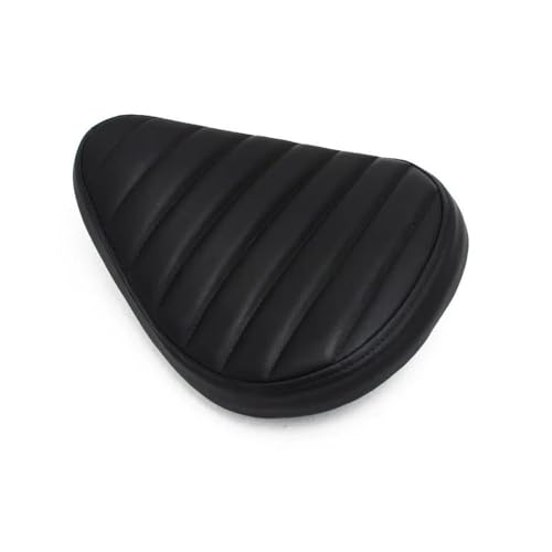 Coussin de siège moto en cuir rétro aux finitions soignées pour custom